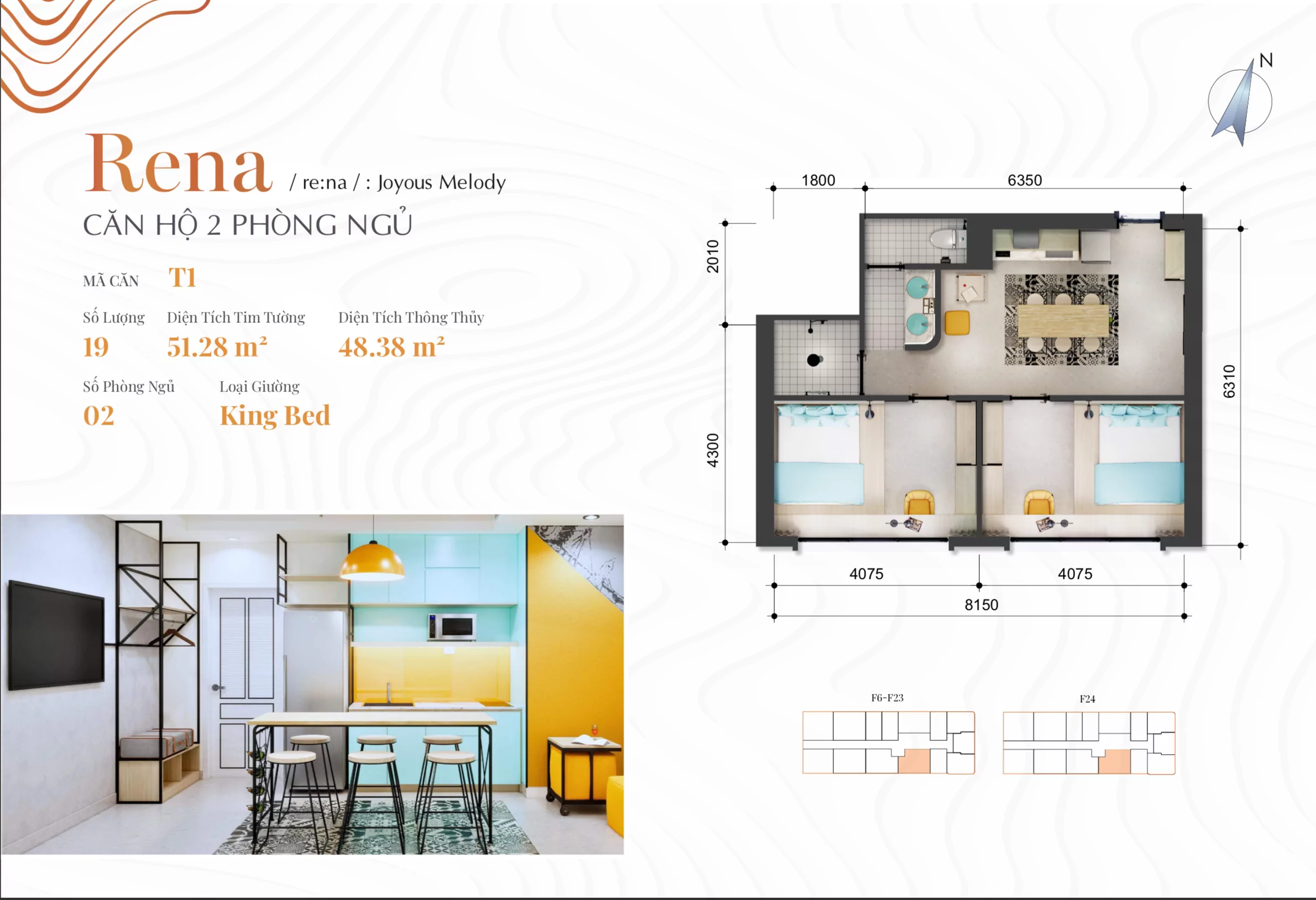 2bdr condo for Sale at Felicia Danang Beachfront Condo Project