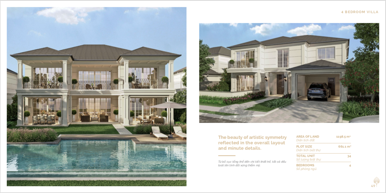4 bedroom villa for Sale in Hoiana Shores Golf Villa project