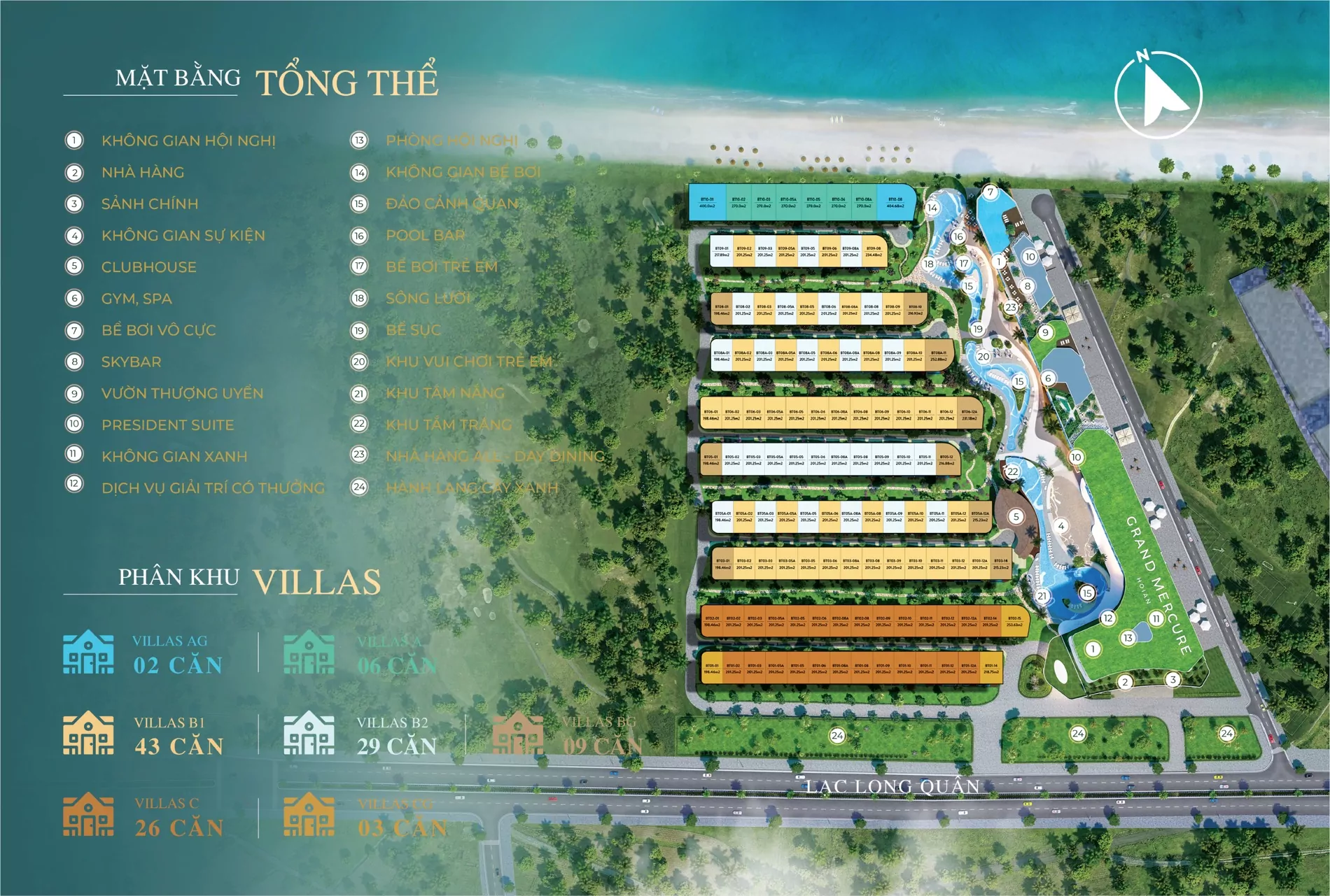 3 bedroom villa for sale in Grand Mercure Hoi An project