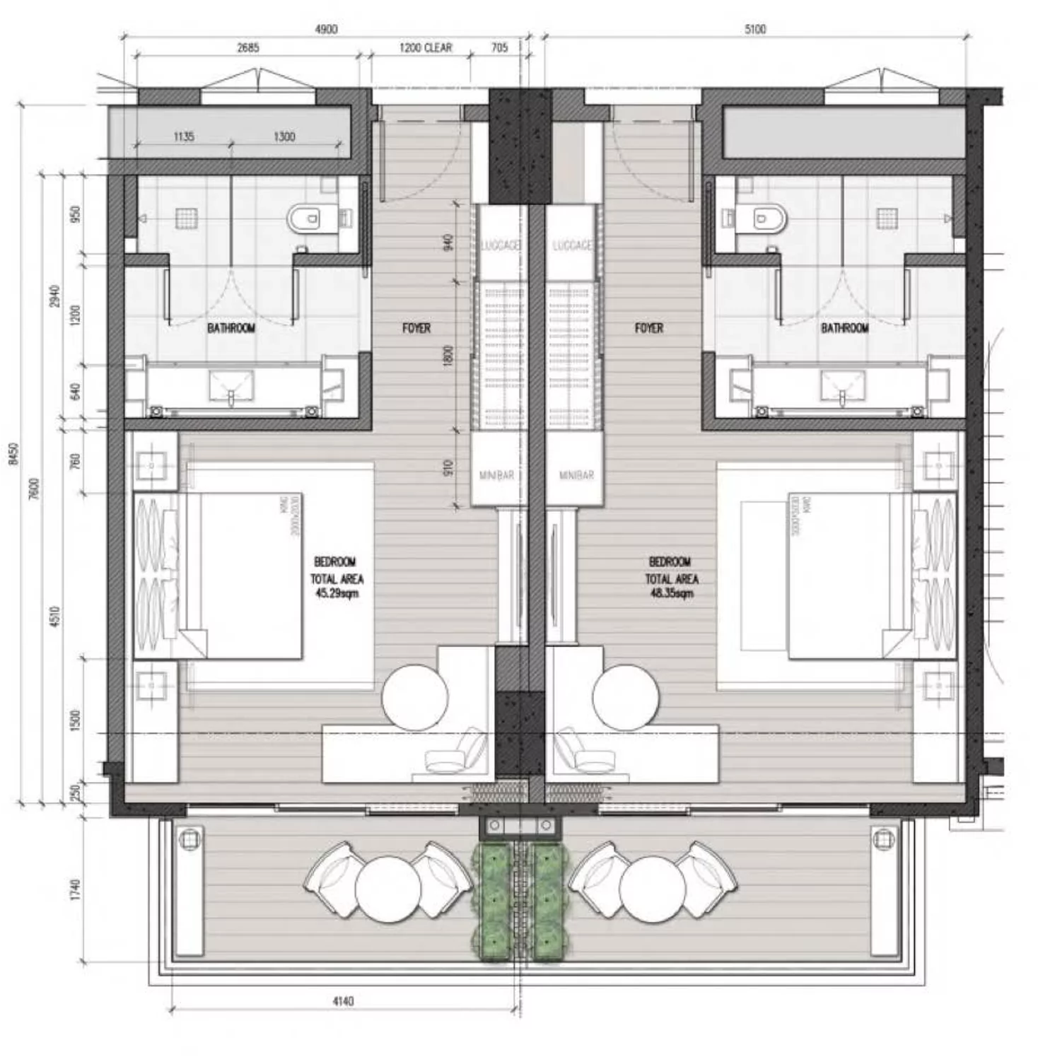 Studio condo for Lease Long Term at Hoiana Residences