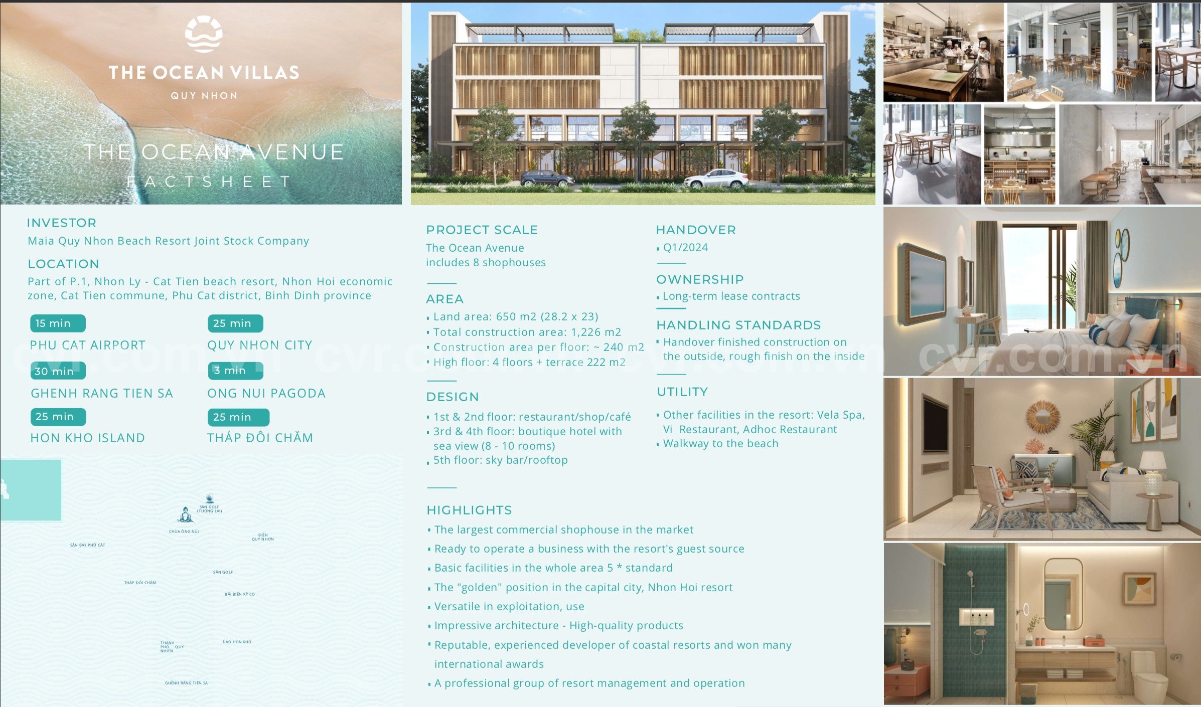 The Ocean Avenue shophouse for Sale in The Ocean Villas Quy Nhon