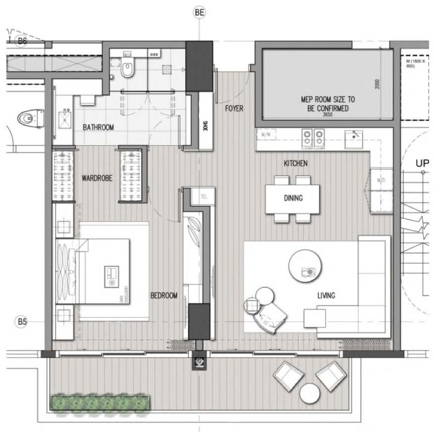 One bedroom Condo for Lease Long Term at Hoiana Residences