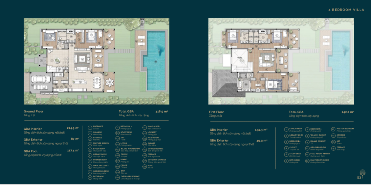 4 bedroom villa for Sale in Hoiana Shores Golf Villa project