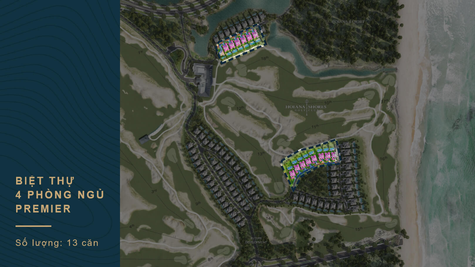 4 Bedroom  Premier Villa for Sale in Hoiana Shores Golf Villa project